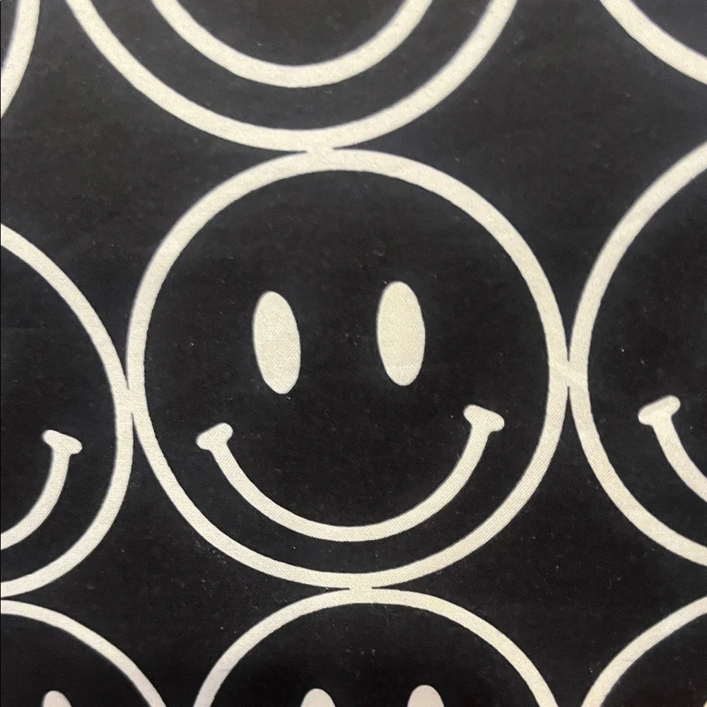 Dressed in LALA Black and White Smiley A-Line Skirt - Picture 3 of 3